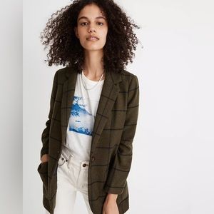 Madewell Larsen Windowpane Blazer